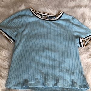 tillys girls size small blue top.